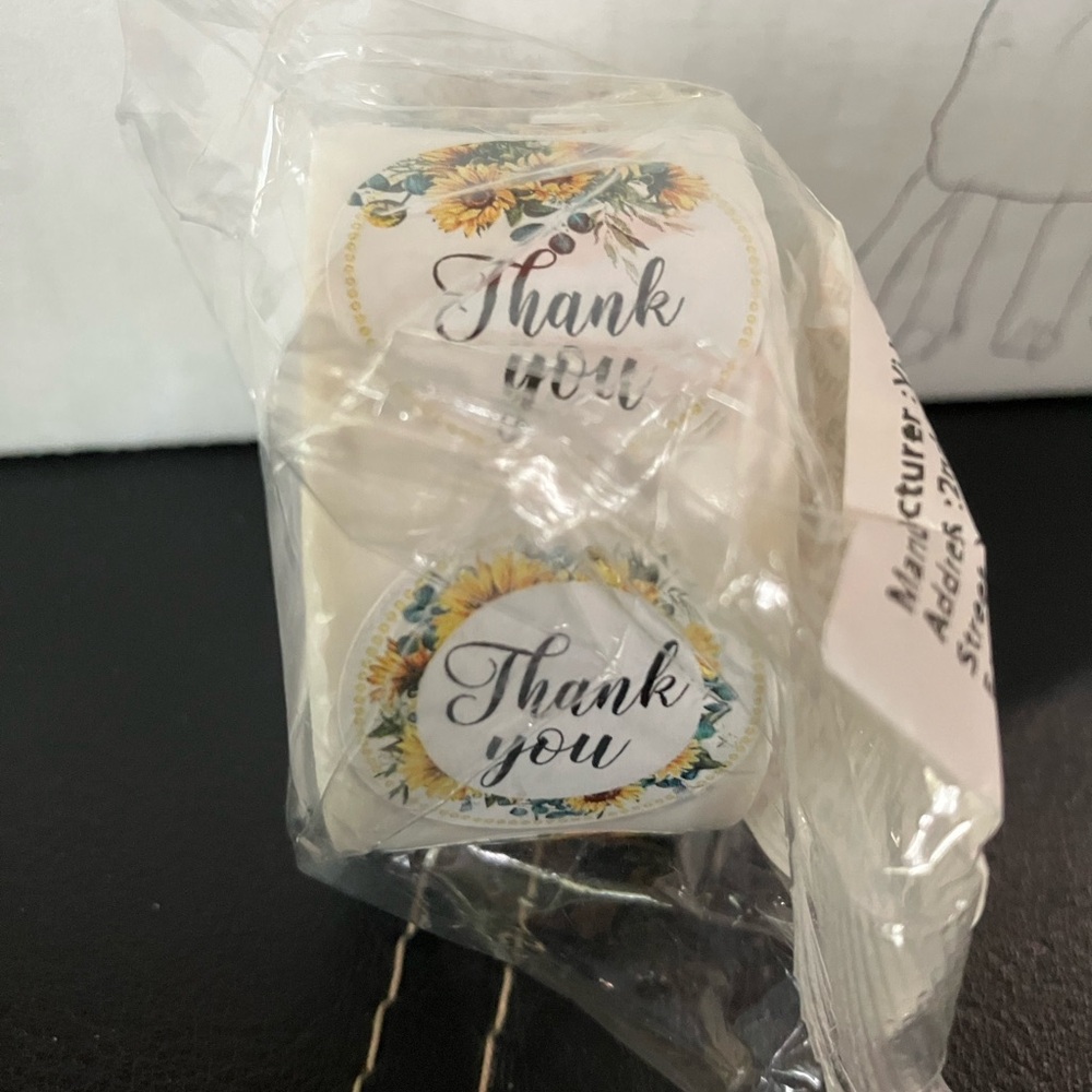 🧨New roll of 500 Thank you stickers
